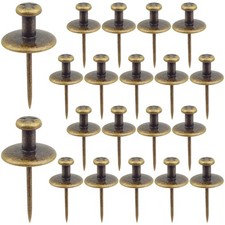 20pcs Double Head Large Push Pins Zinc Alloy Long Pushpin Thumb Tacks Flat De...