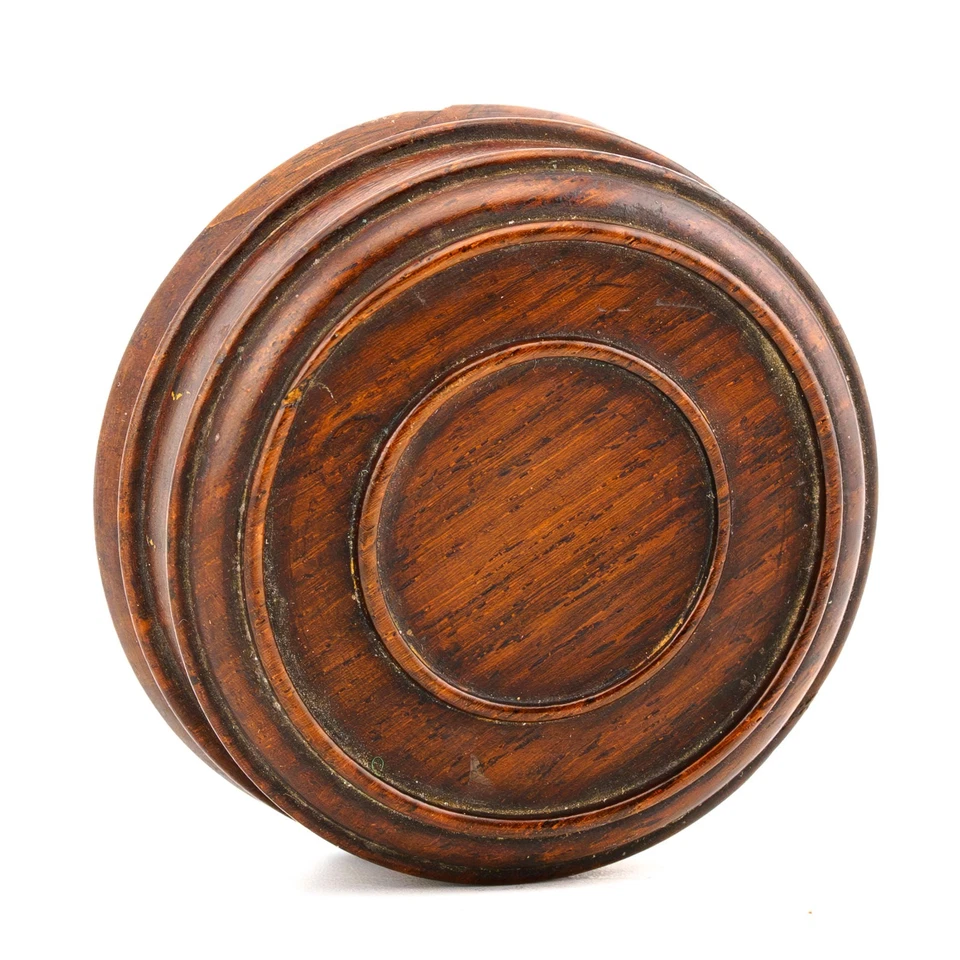 Chinese Carved Wood Stand for Ginger Jar Vase Circle Rosewood Late Qing 20th C - Image 4 of 4