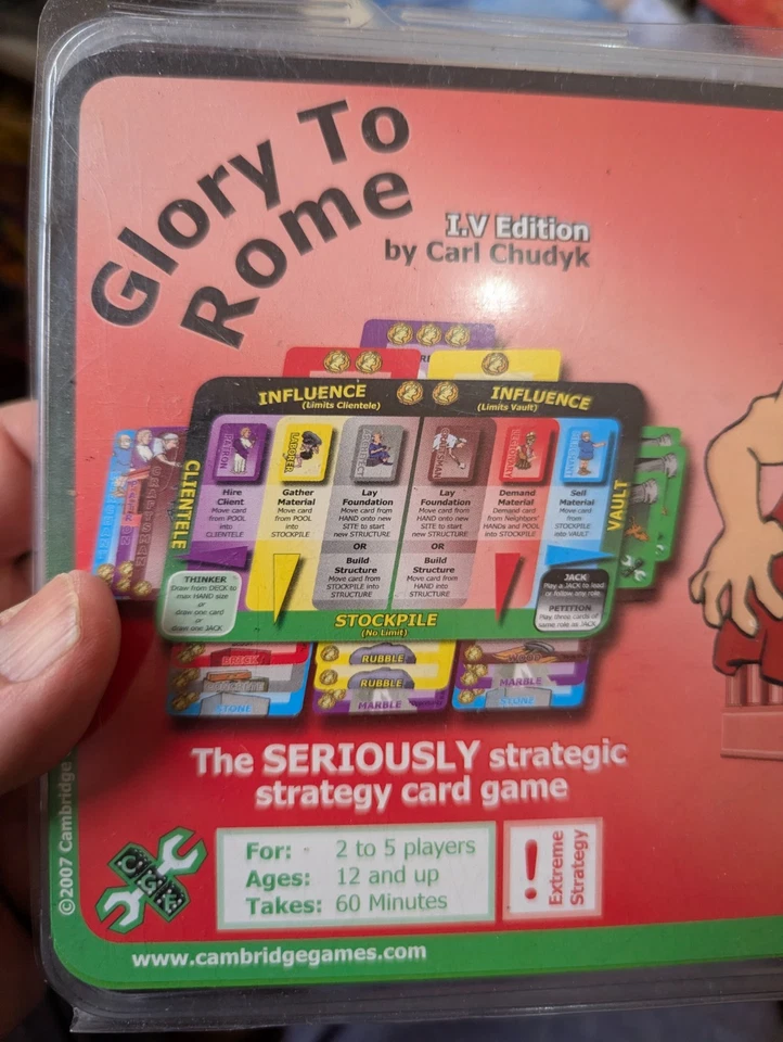 GLORY TO ROME Board Game 100% COMPLETE 2007 MULTI AWARD WINNER - Image 2 of 4