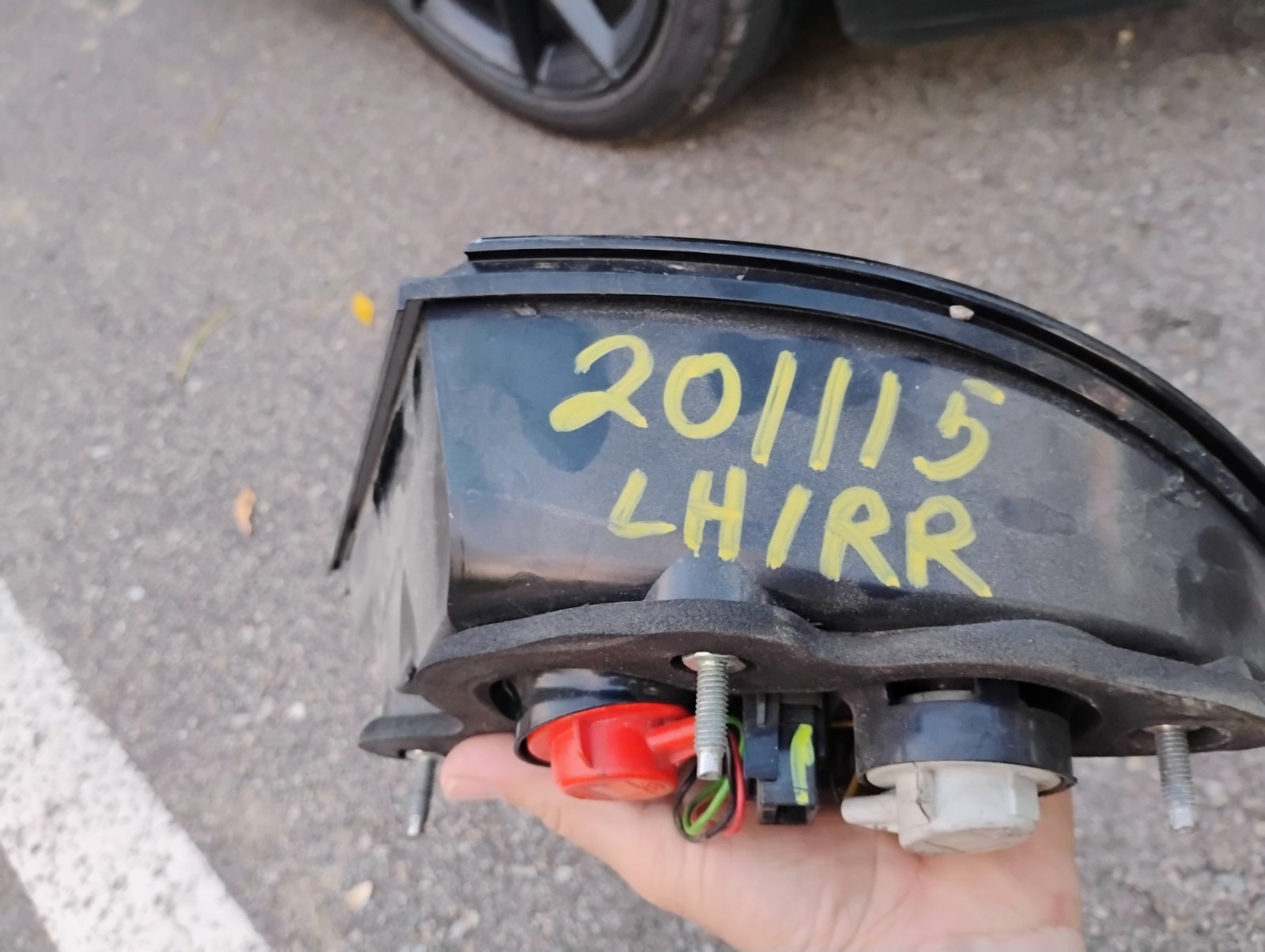 Chipped, Works 2008-2014 Ferrari California Rear Left Bumper Lower Tail Light 