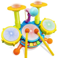 Kids Drum Set Electric Toy Musical Instruments for Toddlers Boys Girls