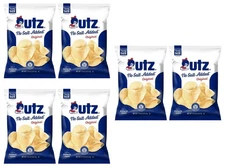 UTZ No Salt Added Original Potato Chips 7.5 Ounces (6 Bags)
