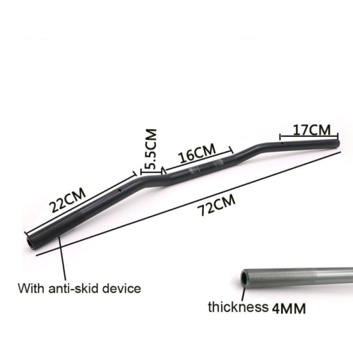 Universal 7/8 "22mm Drag Style Bar Noir Guidon Traqueur de Moto Personnalisé XV - Bild 4 von 4