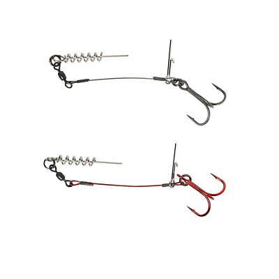 Savage Gear Gummifischzubehör   Carbon49 Corkscrew Stinger #1 #1/0 #2/0 # 3/0