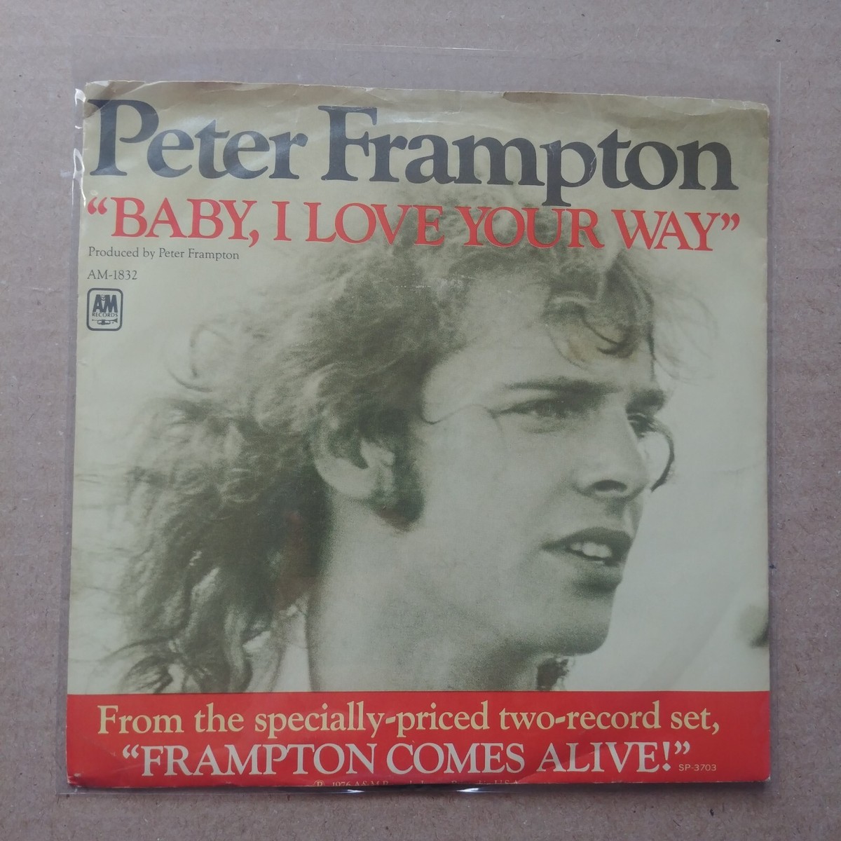 PETER FRAMPTON Baby I Love Your Way POP ROCK Picture Sleeve