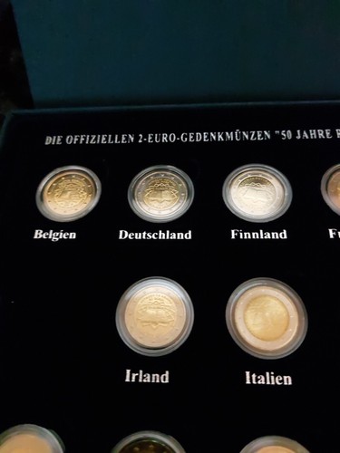 Gedenkmünzenset 50 Jahre Römische Verträge, 2€, aus 13 Länder 2007 Sammelalbum - Bild 3 von 8