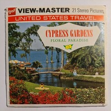 GAF A 969 Cypress Gardens, Floral Paradise, Florida View Master 3 Reel Set