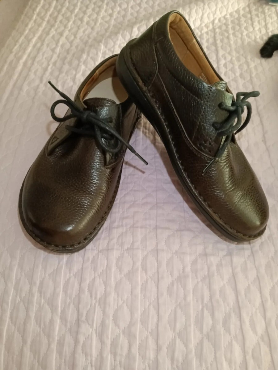 Birkenstock Memphis Brown Pebble Leather Oxford/Tie Shoes
