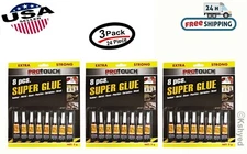 24 Pcs Super Glue Crazy Cyanoacrylate Adhesive All purpose Precision (3 Pack)