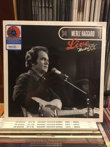 Waylon Jennings & Merle Haggard- Live Austin TX Colored Vinyl + Dvd Performance - Picture 2 of 5