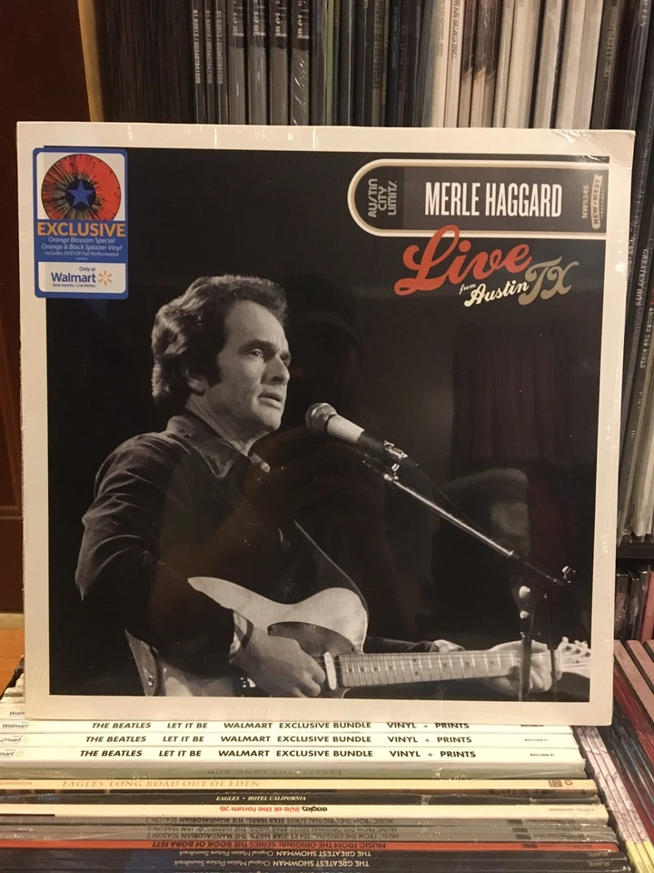 Waylon Jennings & Merle Haggard- Live Austin TX Colored Vinyl + Dvd Performance - Image 2 of 4