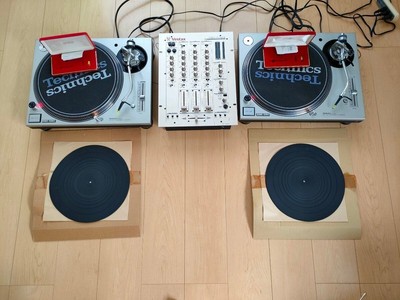 Technics SL-1200MK3D 2set Turntables Vestax PMC-27MKII Mixer Fully  