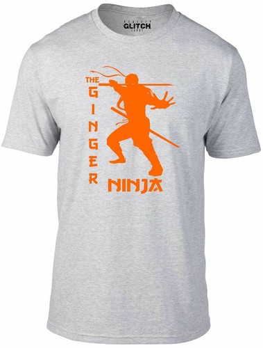 T-shirt ninja zenzero - divertente t-shirt kung fu capelli arti marziali scherzo cool stealth - Foto 5 di 7