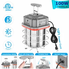 80W-150W LED Temporary Work Light Linkable Construction Jobsite Lighting Fixture