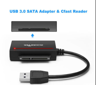 ROCKETEK/USB3.0 to SAT CFast Card Reader Cable