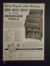 1937 Herbrand Corp Fremont Ohio Mechanic Tool Box Ad K.r. Wilson Buffalo Ny Ad
