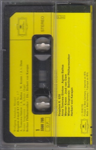 Mozart - Requiem - Von Karajan - K7 audio - TBE - Picture 2 of 2