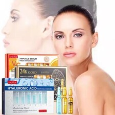SADOER Hyaluronic Acid Gold VC Moisturizing Ampoule Essence - D5H8 D3U6