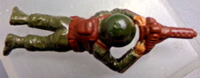 AJAXS 3 INCH PLASTIC TOY SOLDIERS MACHINE GUNNER IN PRONE POSITION