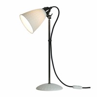 Original Btc Hector 21 Table Lamp, White Textured Ft487 Ex Display Original Btc Hector 21 Table Lamp, White Textured Ft487 Ex Display