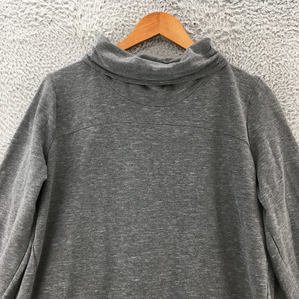 RBX Cowl Neck Sweatshrt Womens Large Grey Pullover Long Sleeve Cotton Blend - Image 2 of 4