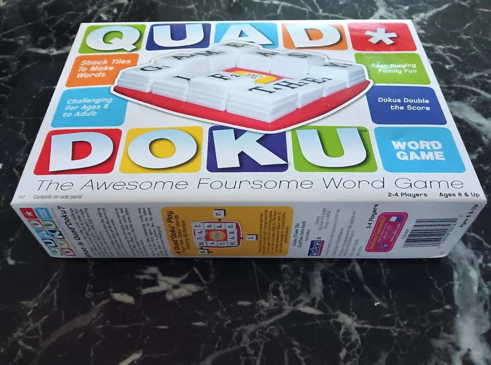 QUAD DOKU Word Game 2 to 4 Players Cadaco 2009 FAMILY BOARDGAME Complete - Image 4 of 4