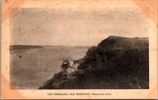 Postcard Nebraska City The swirling Old Missouri Steamboat  A7