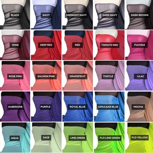 LT Power Mesh Net 4 Way Stretch Panel Dressmaking Material- 109 LT By Tia Knight