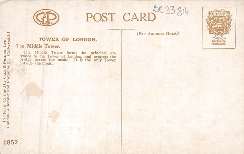 Br33814 London The Middle Tower england - Picture 2 of 2