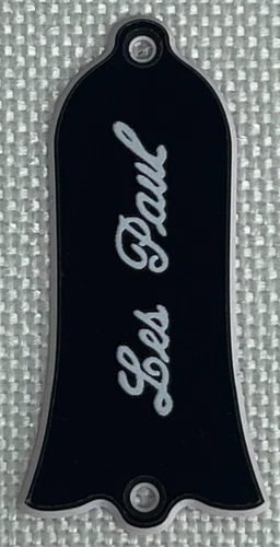 Black 2-Ply For Fit Gibson Les Paul Print Truss Rod Cover Plate Guitar Pickguard