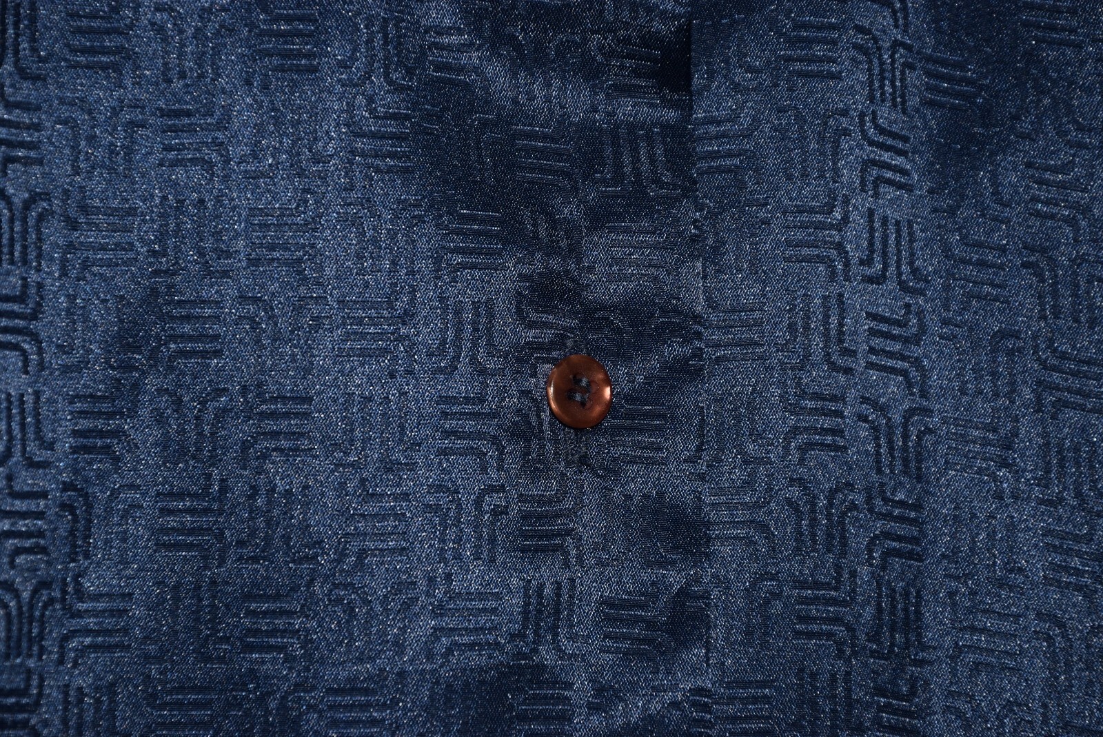 WOMEN'S VINTAGE LANVIN BLOUSE SHIRT JL MONOGRAM SIZE 6 (S-M) P2P 19" MADE IN USA