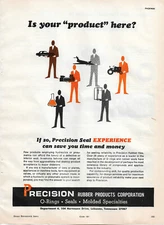 precision rubber products corporation print/magazine ad from 1969