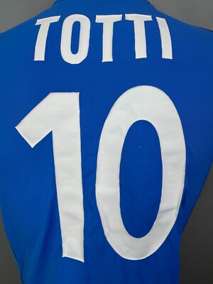 ITALY 2002 2004 TOTTI HOME SHIRT FOOTBALL SOCCER KAPPA JERSEY MENS