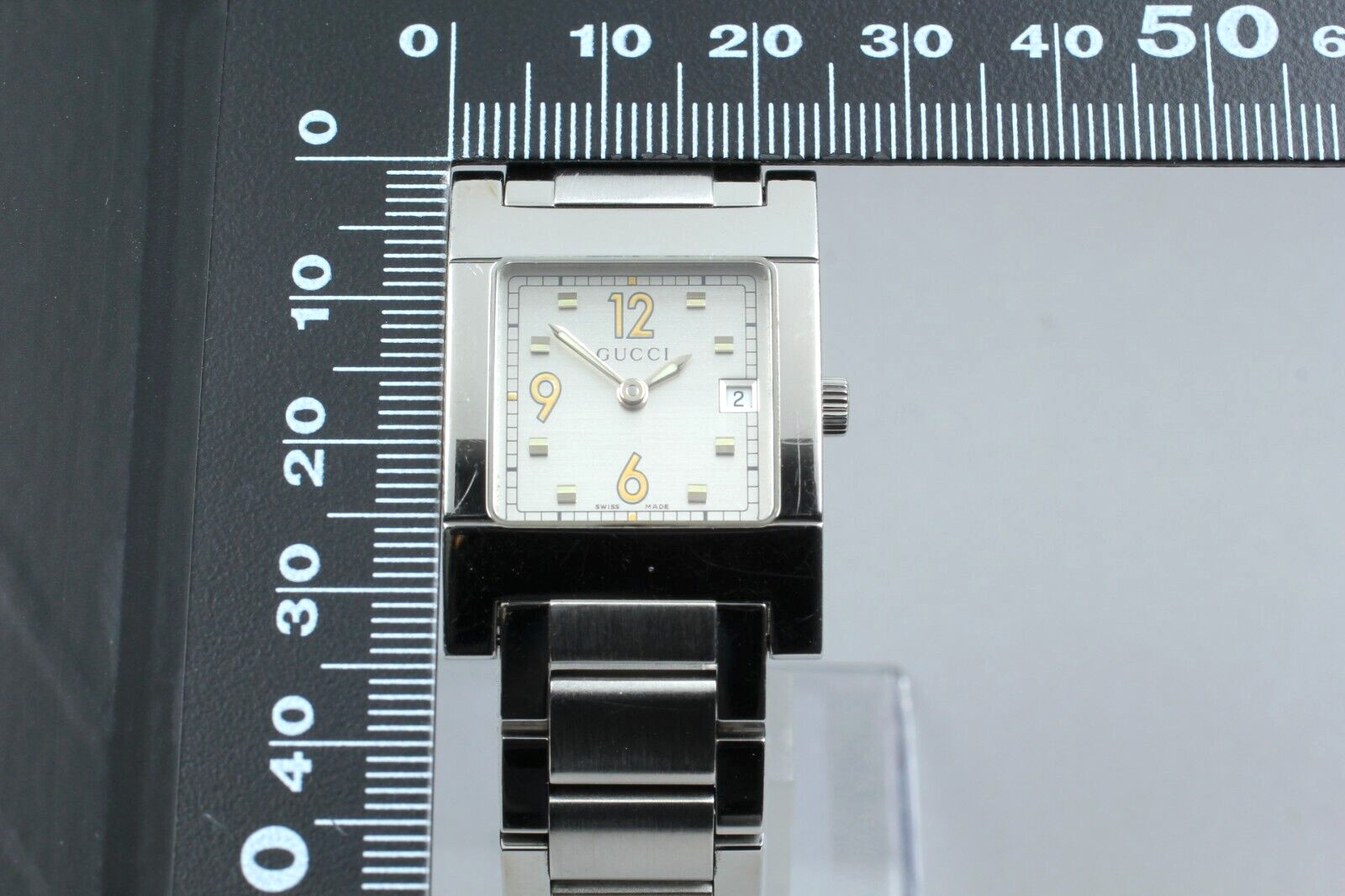 【NEAR MINT】 Gucci 7700L Quartz Square Silver White Dial Women's Watch From JAPAN thumbnail 8