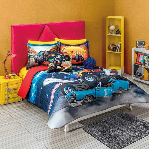 monster-truck-cars-teens-kids-boys-reversible-comforter-set-4-pcs-queen
