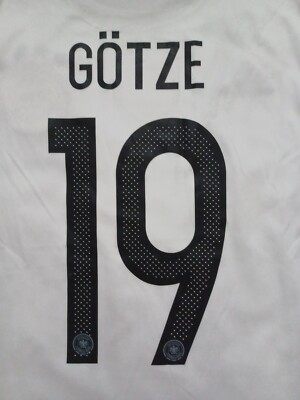 Germany National Soccer Team Mario Gotze Adidas Climacool Jersey