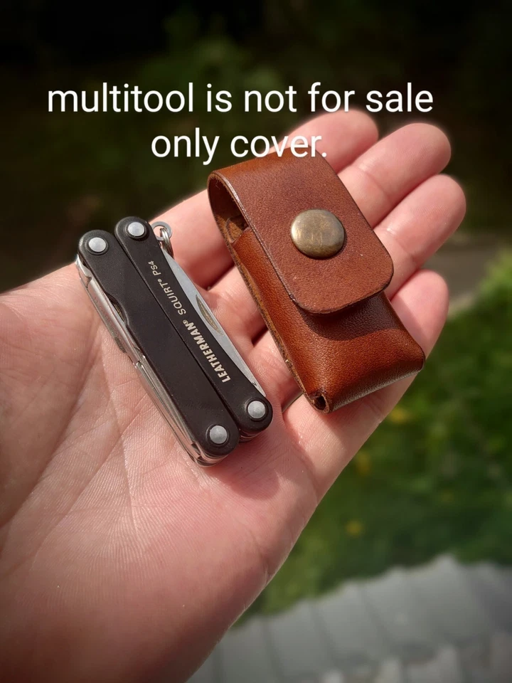 Funda de cuero hecha para cueroman squirt ps4 estuche de cuchillo con lazo para cinturón  Foto 2 de 4