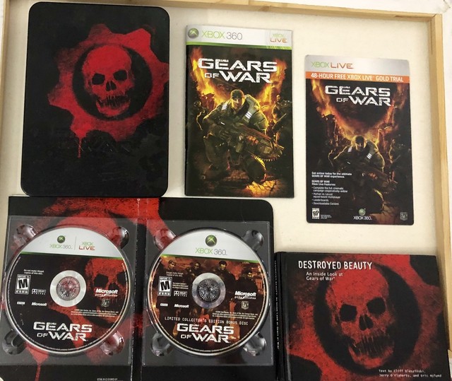 Gears of War STEELBOOK CIB Xbox 360 Excellent Condition Collectors
