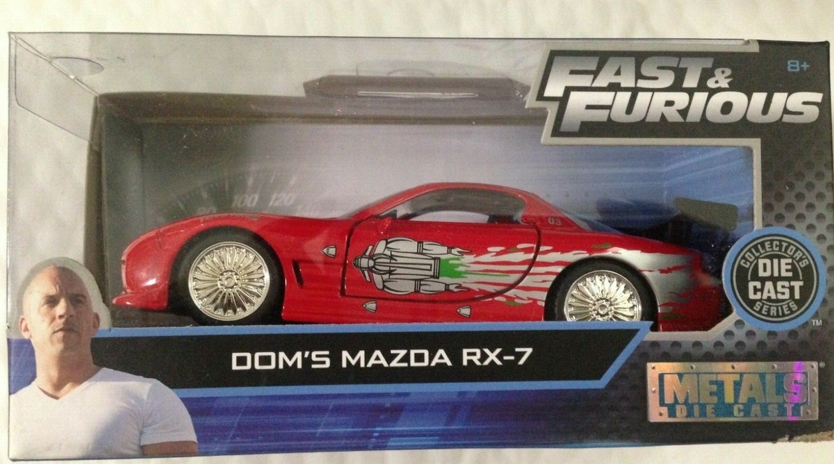 Jada Fast & Furious Dom's Mazda RX-7, 1:32 Scale die cast (Red) | eBay