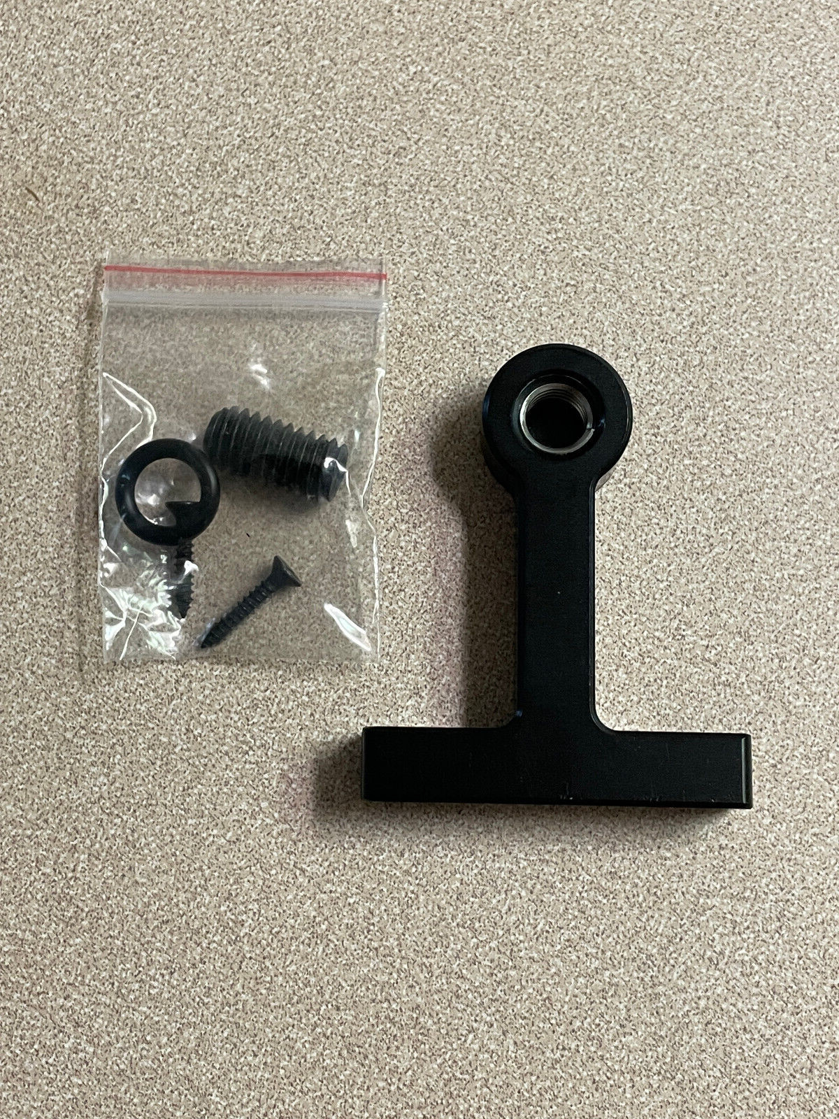 Single beer tap handle display, wall mount hanger, low profile, sturdy metal