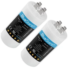 2 Packs 60uf CBB60 250V Motor Run Start Capacitor Replacement Part by BlueStars