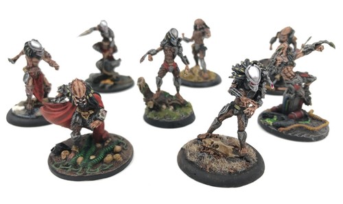 Alien VS Predator AVP Wargame Prodos Games Hunting Predator Painted Miniature 8x - Picture 2 of 22