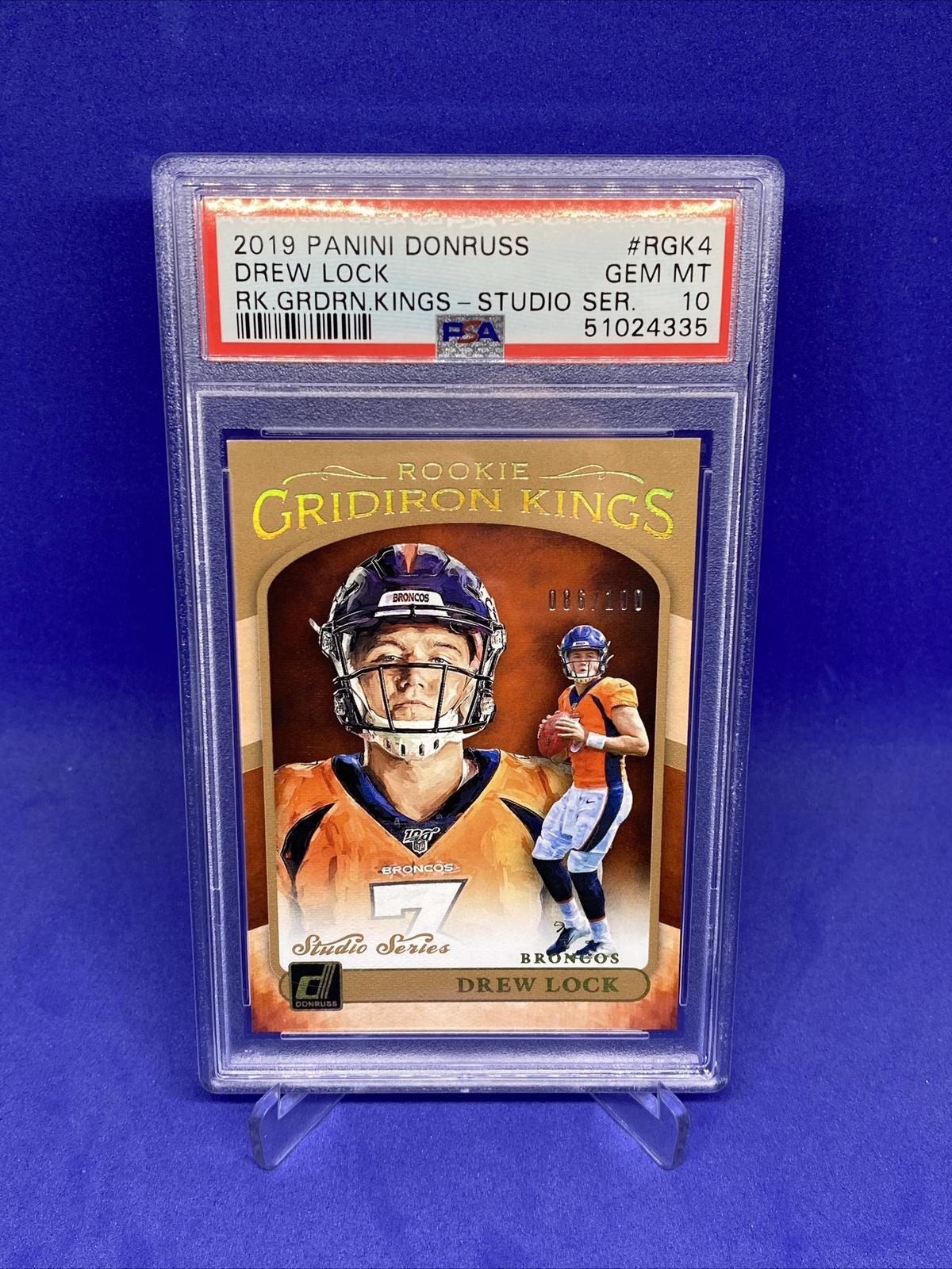 Drew Lock Panini Donruss Rookie Gridiron Kings #RGK4 Studio Series