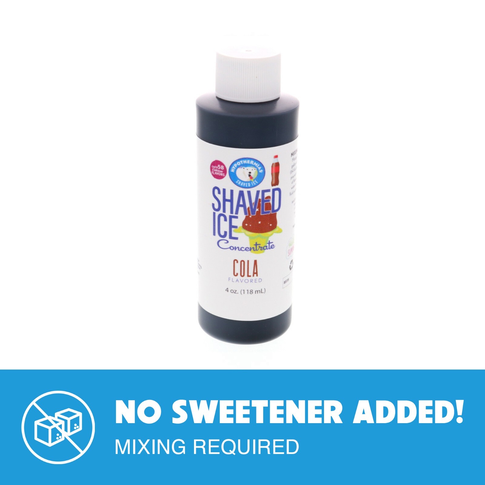 Hypothermias COLA Flavor Syrup 🍧 Snow Cone machine Concentrate UNSWEETENED