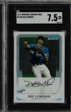 2011 Bowman Chrome Pros Dee Gordon SGC 7.5