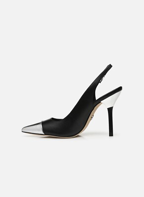 MICHAEL MICHAEL KORS Kadence Leather Cap-Toe Slingback Pump Sz 10 M | eBay