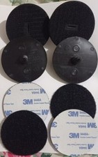 4 x For BMW and MINI FLOOR MAT CLIPS (SCREW) WITH 3M SELF ADHESIVE HOOK AND LOOP