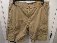 CARHARTT FORCE RELAXED FIT RIPSTOP 11" CARGO SHORTS IN DARK KHAKI SIZE 44 NEW