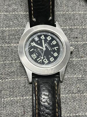 Armitron Durasteel Leather Band Quartz Mens Watch Unisex Watch FOR REPAIR 