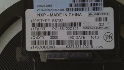 10 x MOSFET/ Transistor - BST82,215 - SOT-23-3 - N-Kanal - Single - NEU